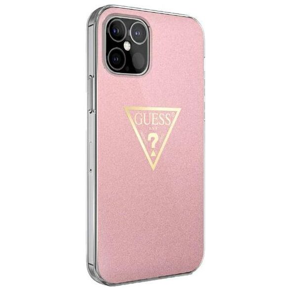 Guess Etui Guess Metallic Collection HardCase do iPhone 12 Mini różowe