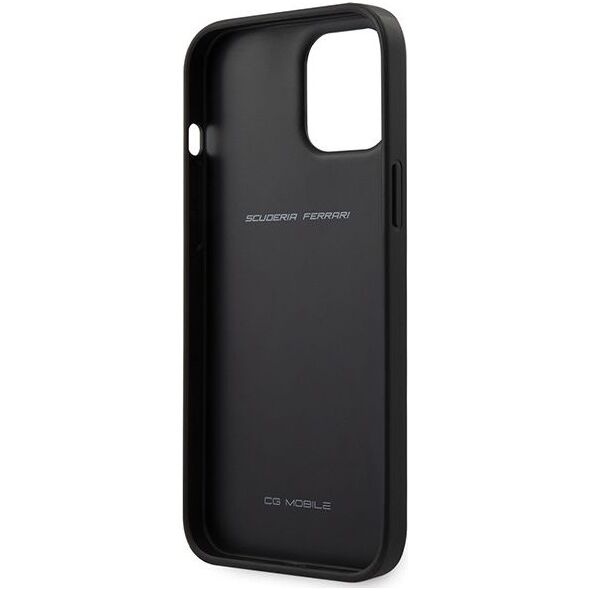 Ferrari Ferrari FESPEHCP12LBK iPhone 12 Pro Max 6,7" czarny/black hardcase On Track Perforated