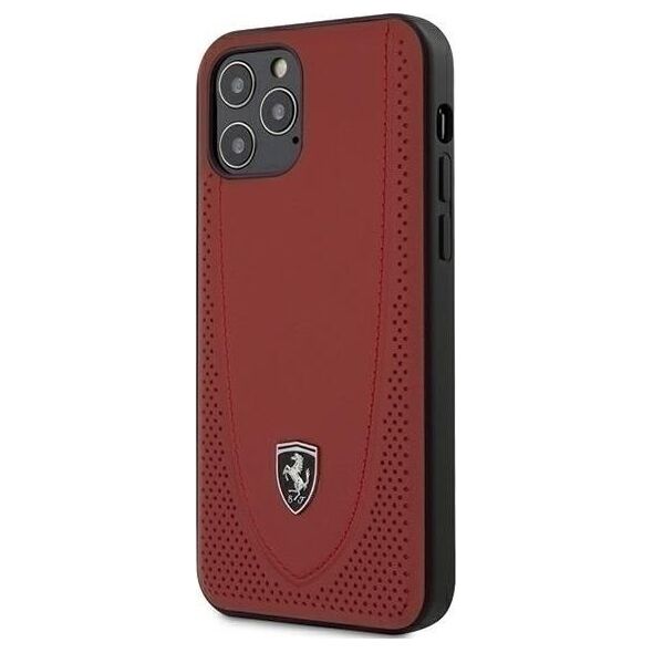 Ferrari Ferrari FEOGOHCP12MRE iPhone 12/12 Pro 6,1" czerwony/red hardcase Off Track Perforated