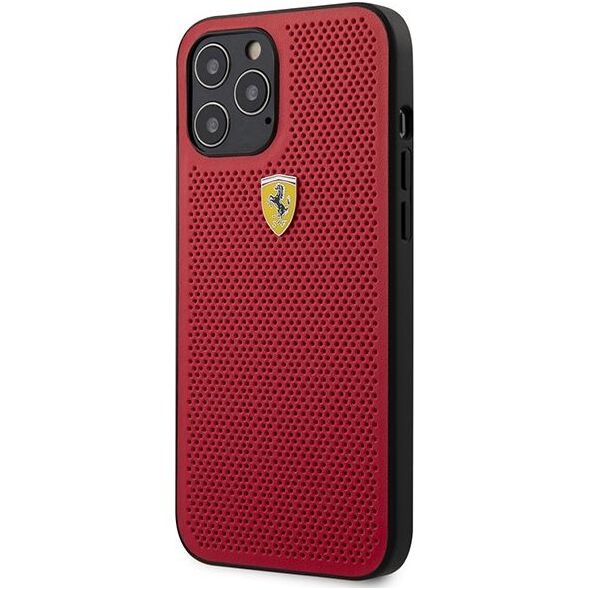 Ferrari Ferrari FESPEHCP12LRE iPhone 12 Pro Max 6,7" czerwony/red hardcase On Track Perforated