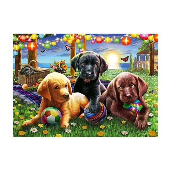 Ravensburger Puzzle Psi piknik (12886)