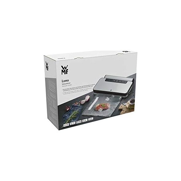 WMF Zgrzewarka próżniowa WMF Lono (90 W, z wyjmowanym pudełkiem foliowym, zgrzewarka próżniowa z rolką folii i workami 5, podwójny szew sPawalniczy 30 cm, klawisze funkcyjne 5)