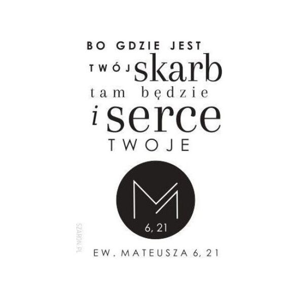 Szaron Magnes na lodówkę - Bo gdzie jest twój skarb