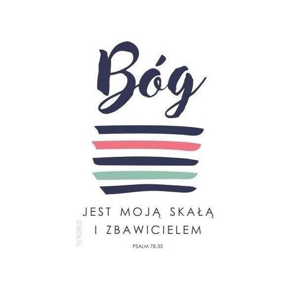 Szaron Magnes na lodówkę - Bóg jest moją skałą