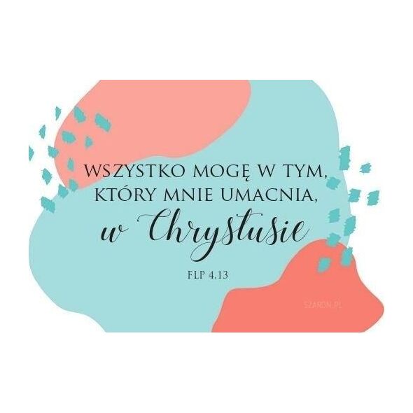 Szaron Magnes na lodówkę - Wszystko mogę w tym łaty