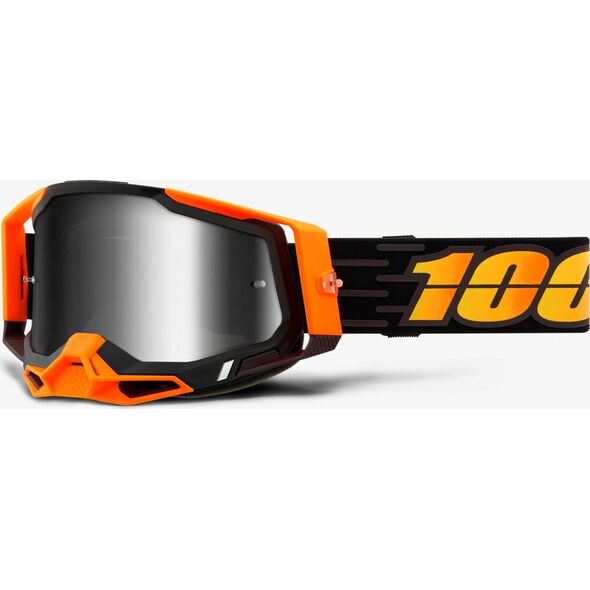 100% Gogle 100% RACECRAFT 2 COSTUME 2 (Szyba Srebrna Lustrzana Anti-Fog, LT 25%+/-5% + Szyba Przezroczysta Anti-Fog, LT 88%-92% + 10 Zrywek) (NEW)