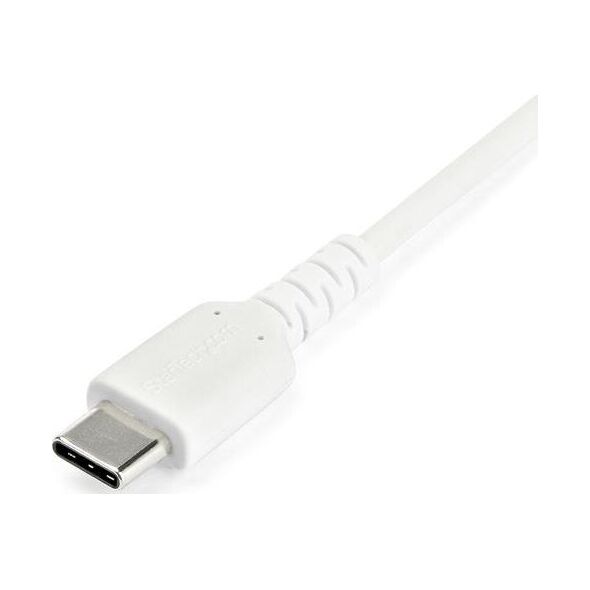 Kabel USB StarTech USB-A - USB-C 1 m Biały (RUSB2AC1MW)