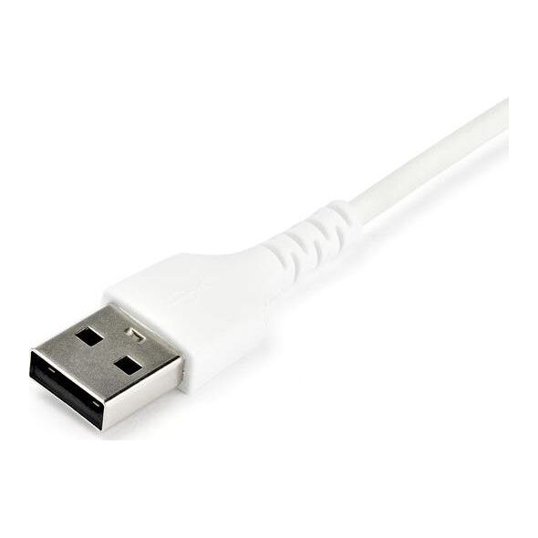 Kabel USB StarTech USB-A - USB-C 1 m Biały (RUSB2AC1MW)