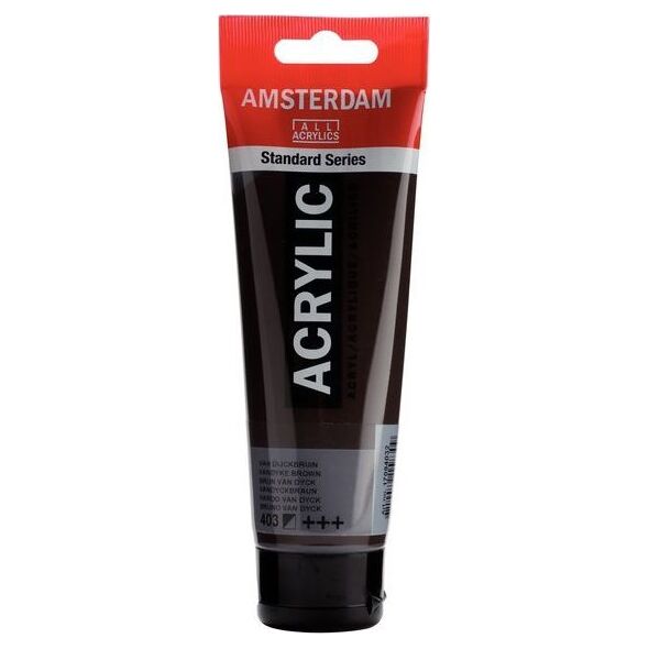 Artequipment Farba akrylowa TALENS AMSTERDAM 120ml 403 - VANDYKE BROWN uniw