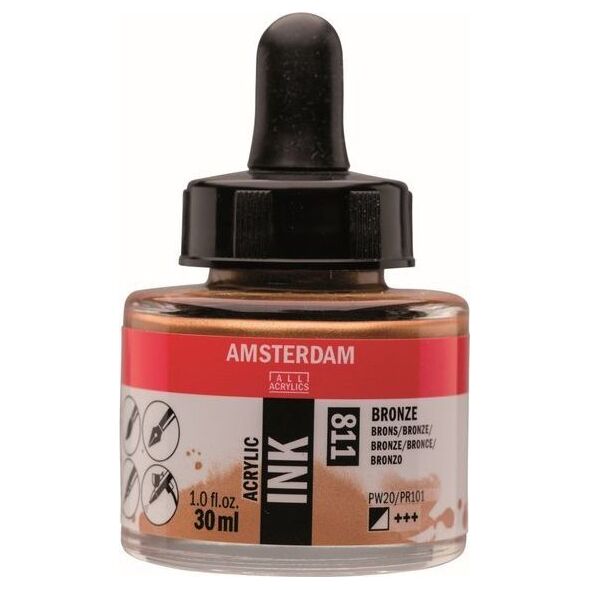 Artequipment AMSTERDAM ACRYLIC INK 30 ml - BRONZE uniw