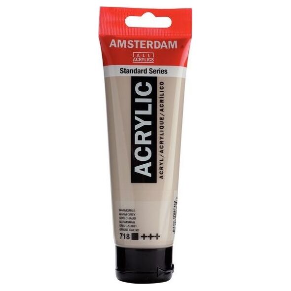 Artequipment Farba akrylowa TALENS AMSTERDAM 120ml 718 - WARM GREY uniw