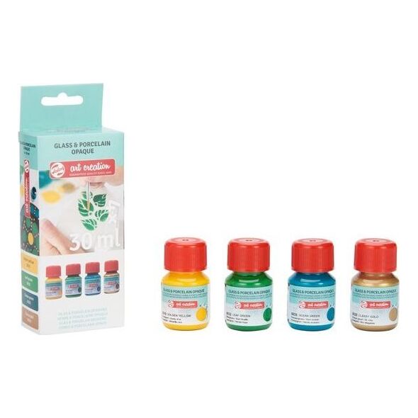 Artequipment TALENS G P. OPAQUE SET 4x30 ml. GREEN GOLD uniw