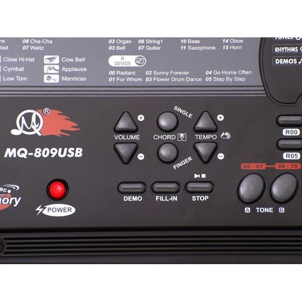 Jokomisiada Duże Organy Keyboard MQ-809 USB MIKROFON IN0029 (IN0029) - 158200
