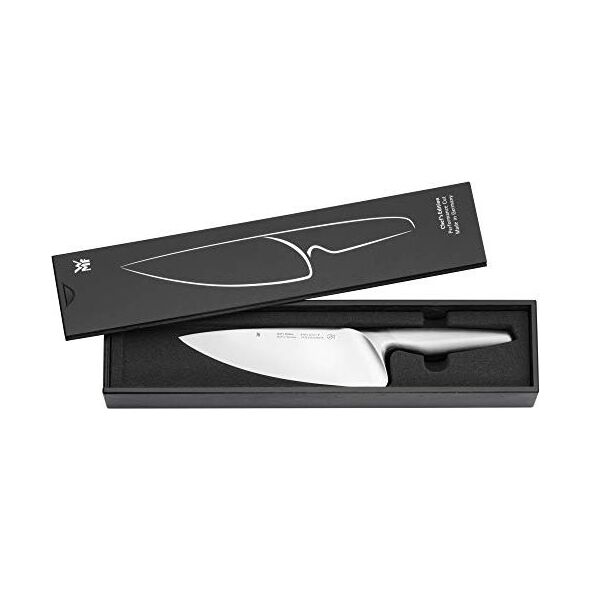 WMF Nóż szefa kuchni WMF Chef's Edition 32 cm, specjalna stal ostrza, kuty nóż, cięcie wydajności, drewniana kaseta, ostrze 20 cm