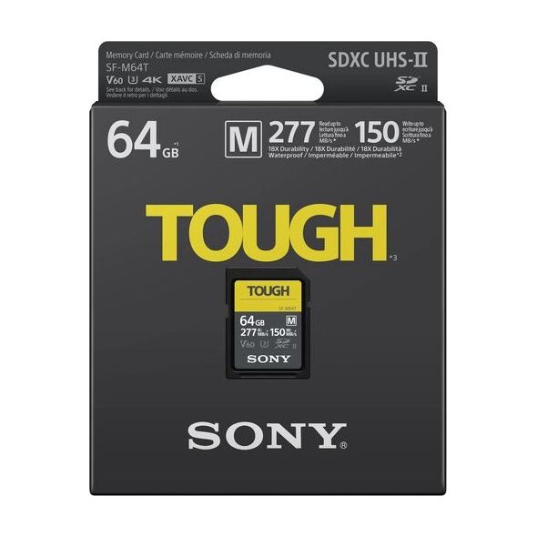 Karta Sony SF-M Tough SDXC 64 GB Class 10 UHS-II U3 V60 (SFM64T/T1)