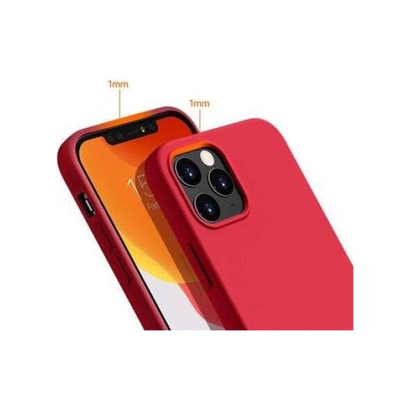 ETUI SILICONE CASE IPHONE 12 PRO MAX CZERWONY  standard