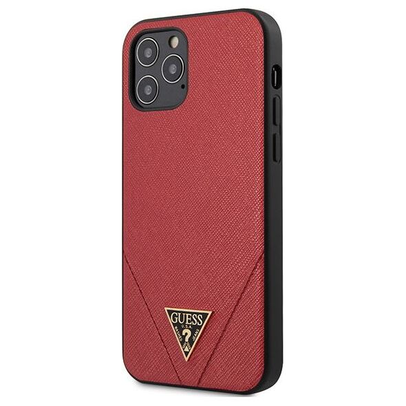 Guess Guess GUHCP12LVSATMLRE iPhone 12 Pro Max 6,7 czerwony/red hardcase Saffiano