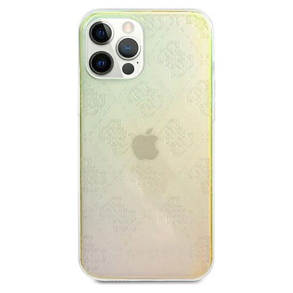 Guess Guess GUHCP12M3D4GIRBL iPhone 12/12 Pro 6,1 opalowy/iridescent hardcase 4G 3D Pattern Collection