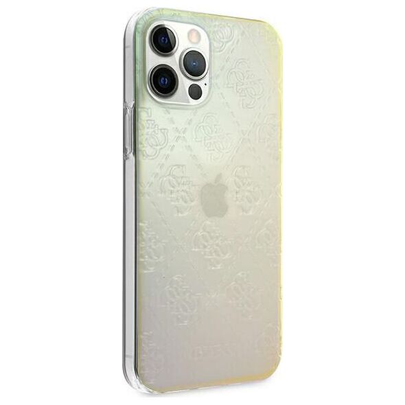 Guess Guess GUHCP12M3D4GIRBL iPhone 12/12 Pro 6,1 opalowy/iridescent hardcase 4G 3D Pattern Collection