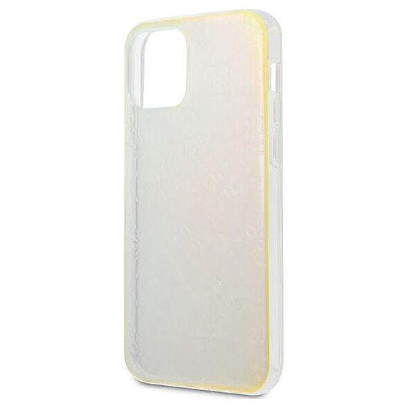 Guess Guess GUHCP12M3D4GIRBL iPhone 12/12 Pro 6,1 opalowy/iridescent hardcase 4G 3D Pattern Collection