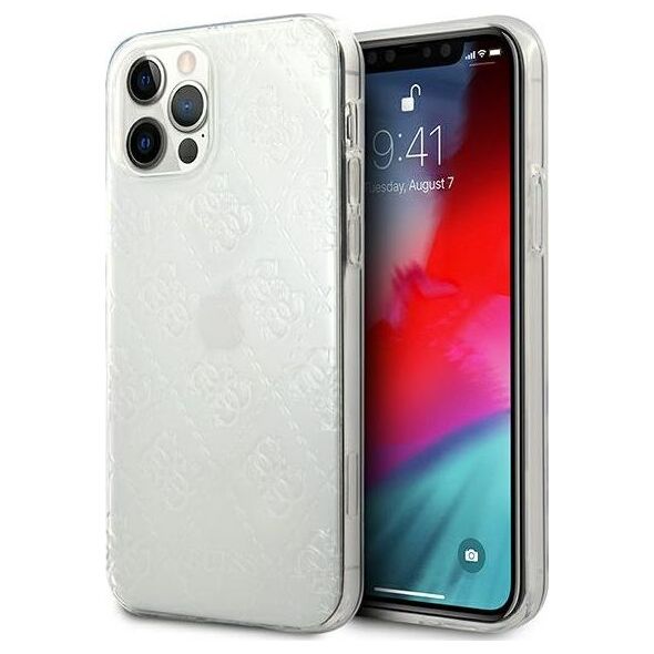 Guess Guess GUHCP12L3D4GTR iPhone 12 Pro Max 6,7 transparent hardcase 4G 3D Pattern Collection
