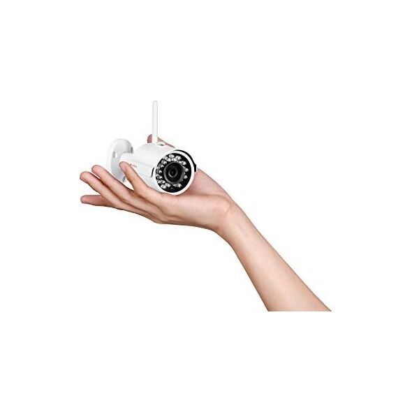 Kamera IP Lupus Electronics Lupus - Kamera IP LE202 3MP WLAN do zastosowań zewnętrznych, gniazdo SD, 100 , noktowizor, wykrywanie ruchu, aplikacja iOS i Android, można ją zintegrować z systemem alarmowym inteligentnego domu LUPUSEC