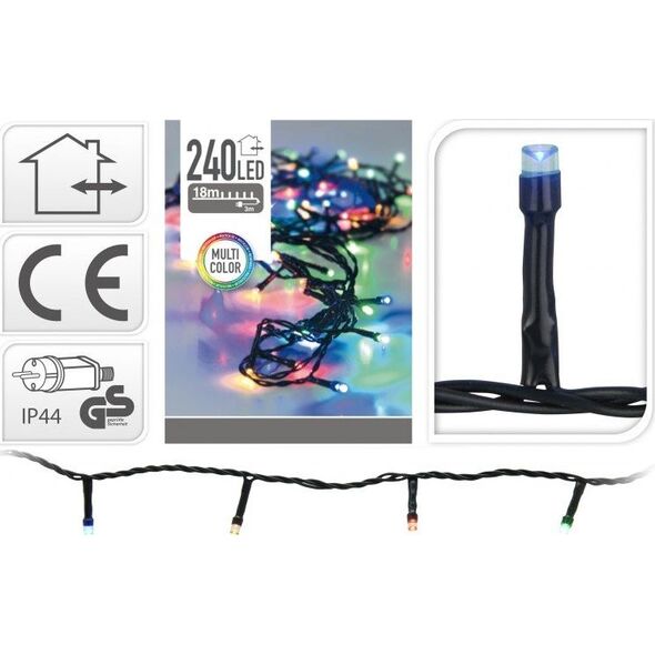 Lampki choinkowe 240 LED kolorowe