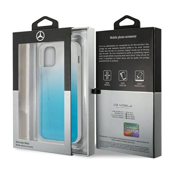 Mercedes Mercedes MEHCP12MCLGBL iPhone 12/12 Pro 6,1" niebieski/blue hardcase Transparent Line