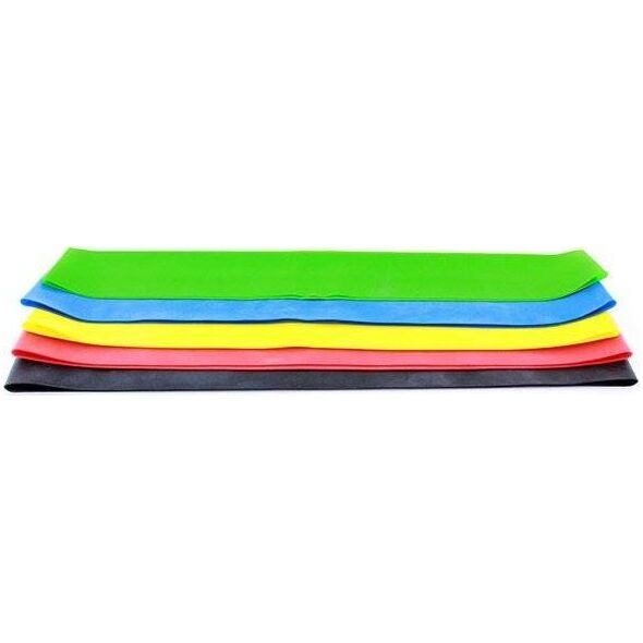 Sports Equipment Mini Band FT37 różne poziomy oporu w zestawie wielokolorowy 5 szt.