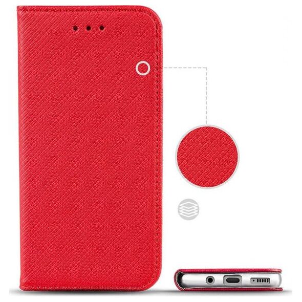 Etui SAMSUNG GALAXY A42 5G portfel z klapką Flip Magnet czerwone