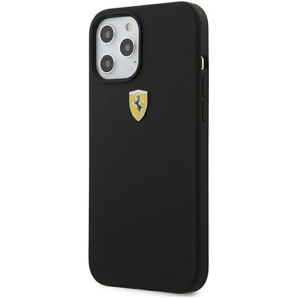 Ferrari Ferrari FESSIHCP12LBK iPhone 12 Pro Max 6,7 czarny/black hardcase On Track Silicone