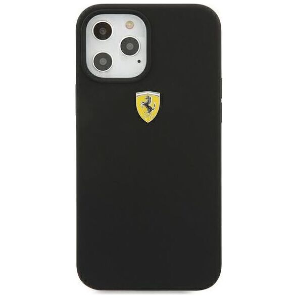 Ferrari Ferrari FESSIHCP12LBK iPhone 12 Pro Max 6,7 czarny/black hardcase On Track Silicone