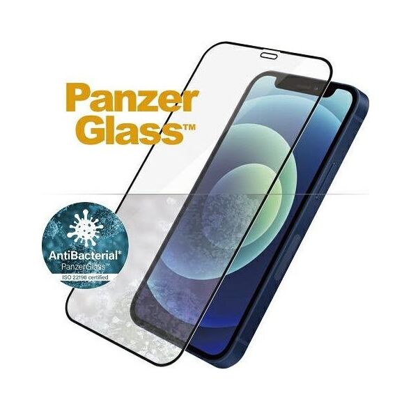 PanzerGlass Szkło hartowane antybakteryjne E2E Super+ do iPhone 12 Mini (2710)