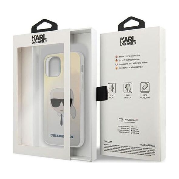 Karl Lagerfeld Etui Karl Lagerfeld KLHCP12SPCKHML do iPhone 12 mini 5,4 multicolor hardcase Iridescent Karl`s Head
