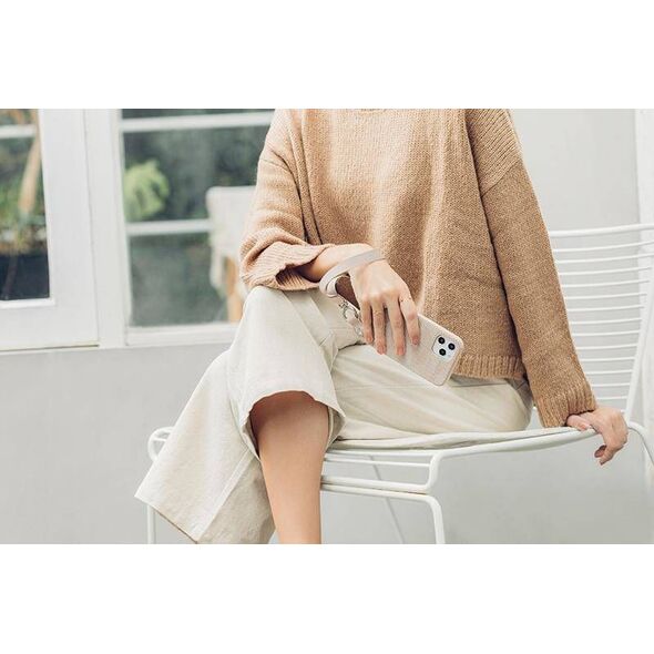 Moshi Moshi Altra - Etui z odpinaną smyczką na iPhone 12 / iPhone 12 Pro (Sahara Beige)