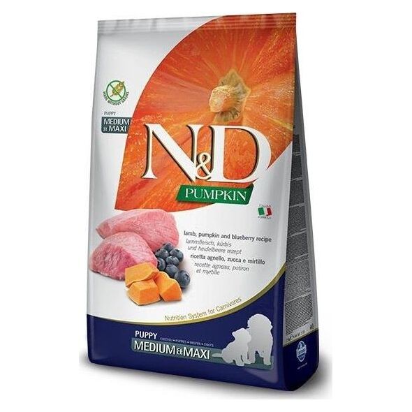Farmina FARMINA N&D GF PUMPKIN LAMB&BLUEBERRY PUPPY MEDIUM/MAXI 2,5kg