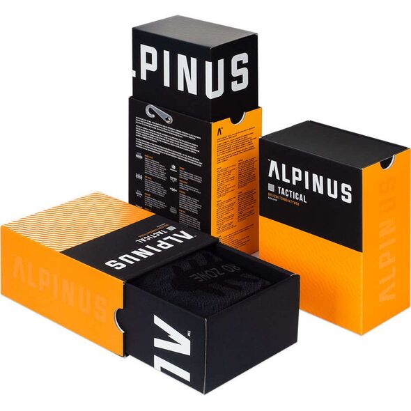 Alpinus Bluza termoaktywna męska Alpinus Tactical Base Layer czarno-szara GT43219 Alpinus L