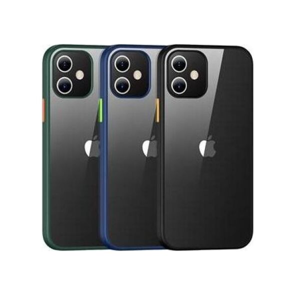 Usams USAMS US-BH626 ETUI PC+TPU IPHONE 12 MINI CIEMNO-ZIELONY standard
