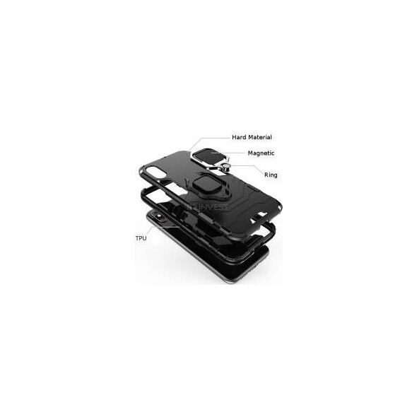 ETUI ARMOR RING MAGNETIC HUAWEI P40 PRO CZARNY standard