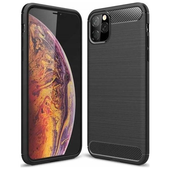 CASE ETUI CARBON LUX CZARNY IPHONE 12 PRO MAX 6,7" standard