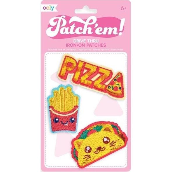Kolorowe Baloniki Naprasowanki Patch Em - Fast Food