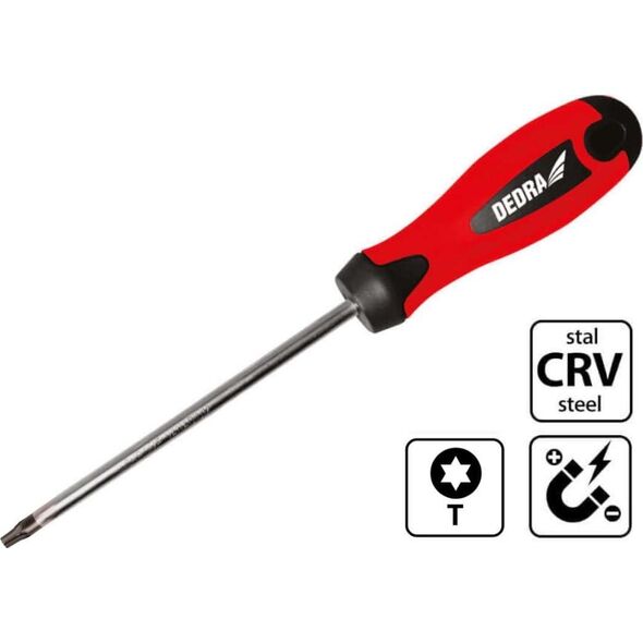 Dedra Wkrętak Torx T20x100mm, CrV