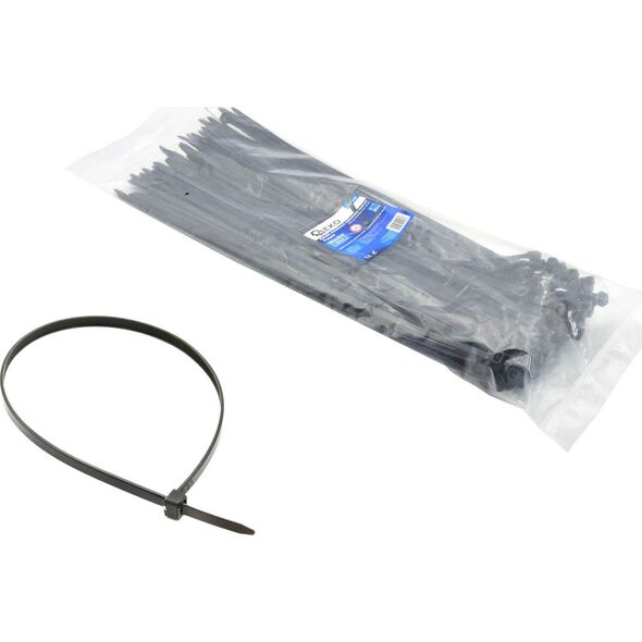 Geko Opaski zaciskowe nylonowe czarne 180x3.6mm UV 100szt. (250)
