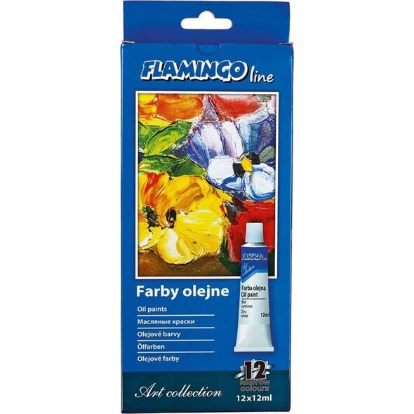 Titanum Farby olejne w tubie 12 kolorów 12ml