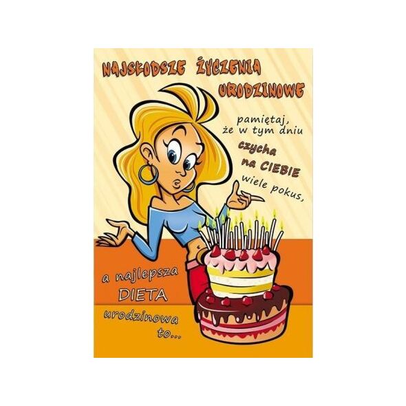 Stamp Karnet Comic B6 + koperta wzór nr 05 Urodziny