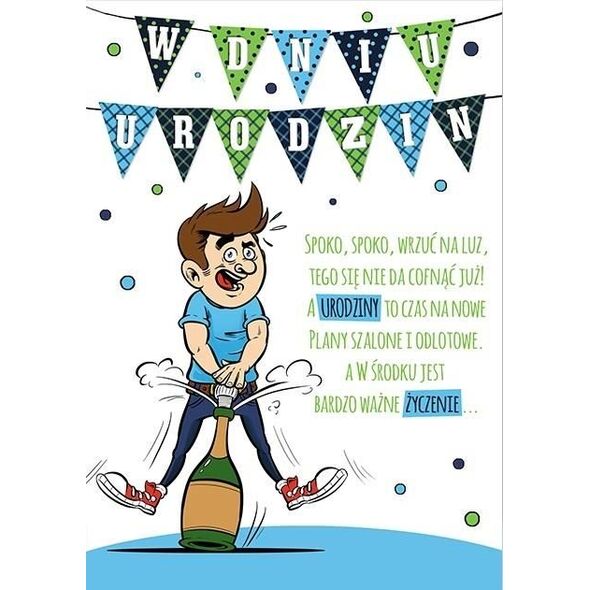 Stamp Karnet Comic B6 + koperta wzór nr 28 Urodziny