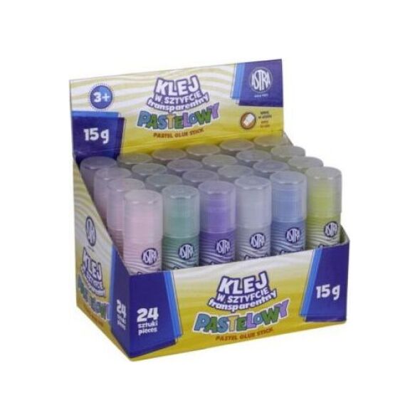 Astra Klej w sztyfcie transparenty pastelowy 15 g