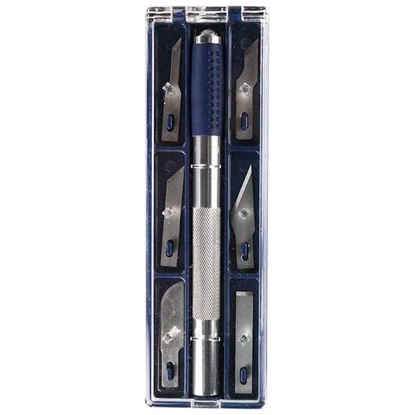 Titanum Nóż modelarski Hobby + 6 wymiennych ostrzy