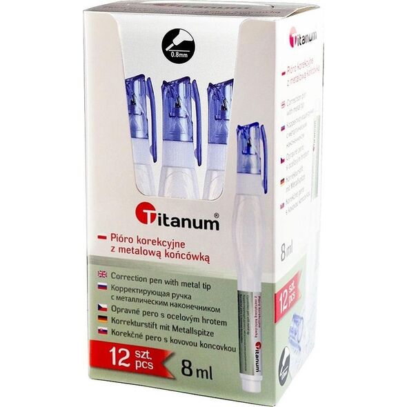Titanum Korektor w piórze 8ml (12szt)
