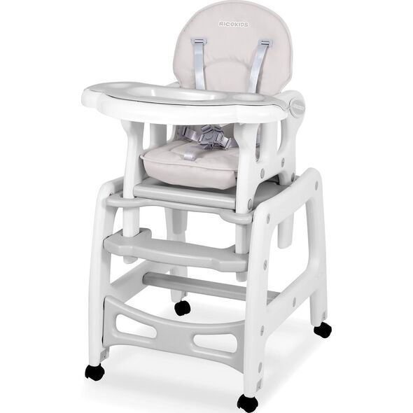Ricokids Krzesełko do karmienia Sinco 5w1 szare (7090)